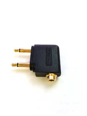 Airplane Plug 2x3.5mm Mono Plug to 3.5mm Stereo Jack (JT-1584)
